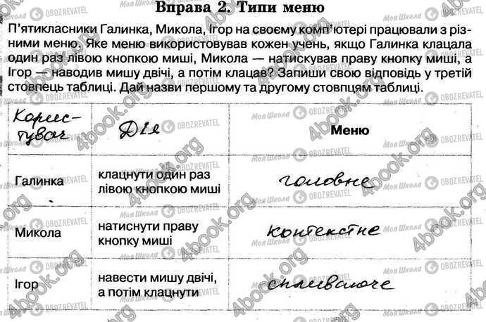 ГДЗ Інформатика 5 клас сторінка Стр.32 Впр.2